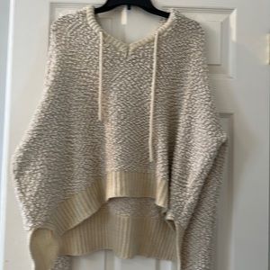 Knitted hoodie sweater